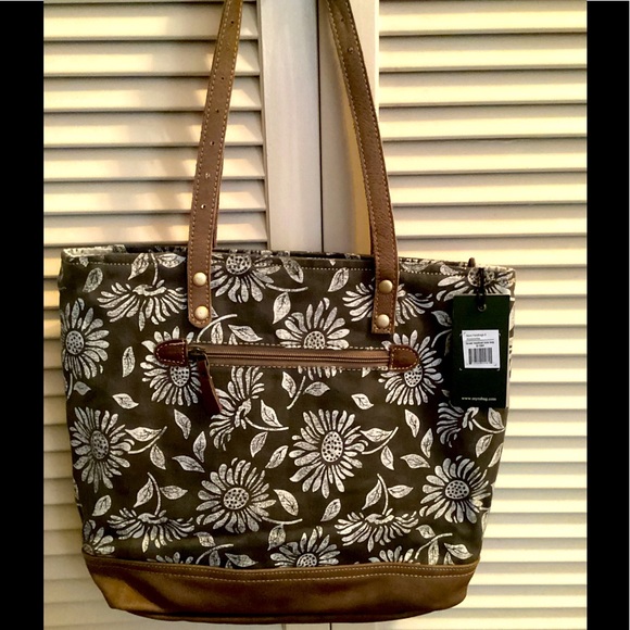 Myra Bag Accessories - MYRA BAG NWT. High-end canvas & leather trim tote or shoulder bag